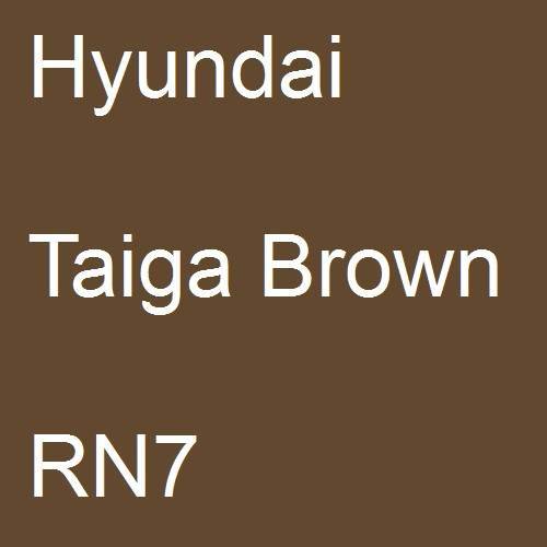 Hyundai, Taiga Brown, RN7.